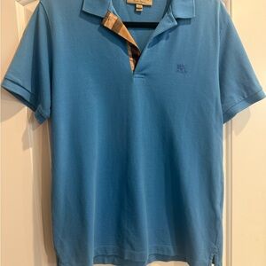 Burberry Light Blue Polo Shirt
